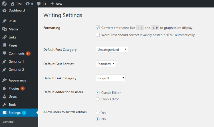 Classic-Editor