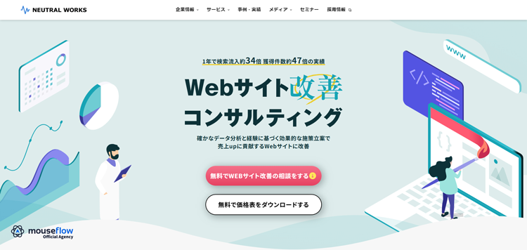 Webサイト改善コンサルティング---株式会社ニュートラルワークス