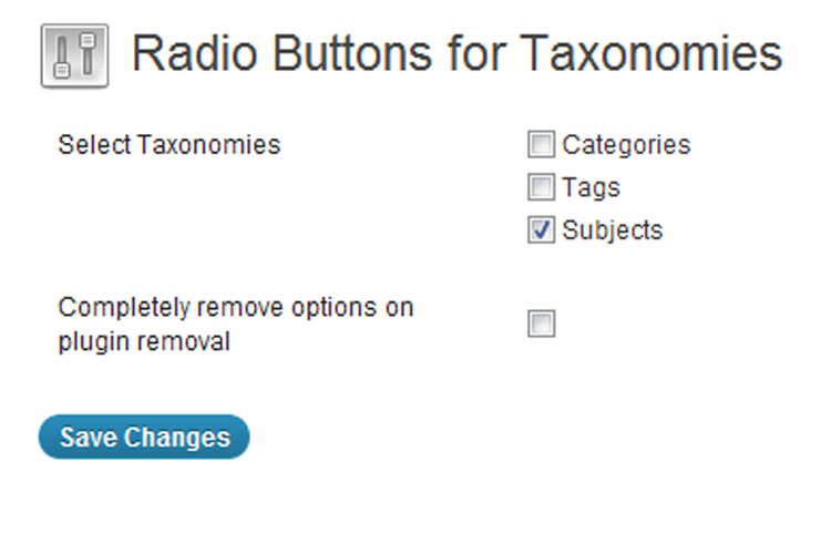 Radio-Buttons-for-Taxonomies