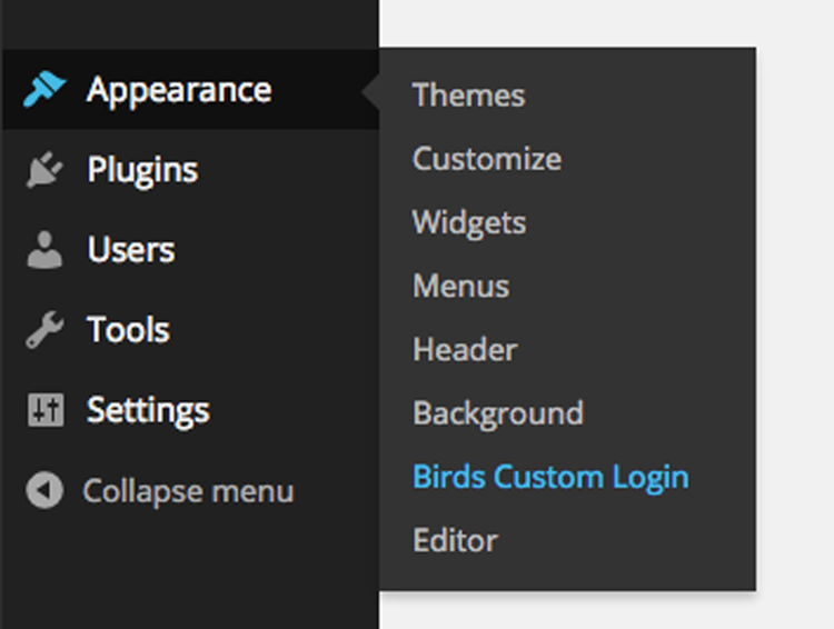 Birds-Custom-Login