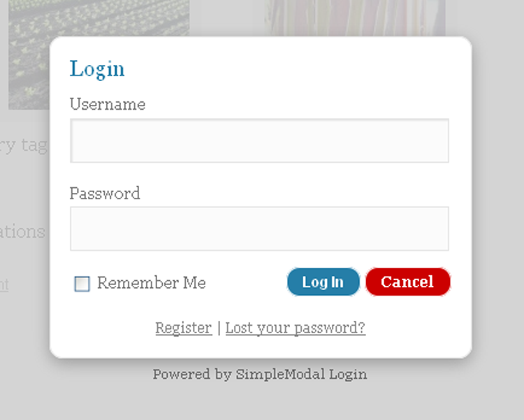 SimpleModal-Login