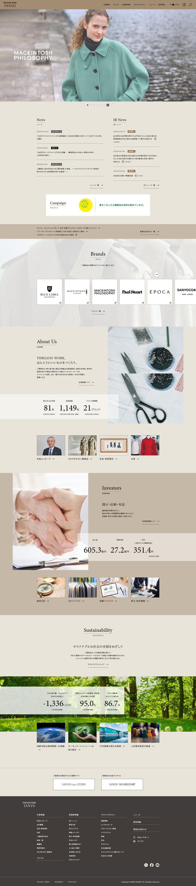 株式会社三陽商会