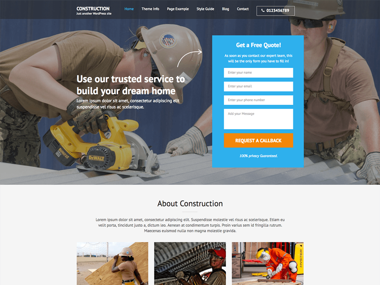 Construction-Landing-Page